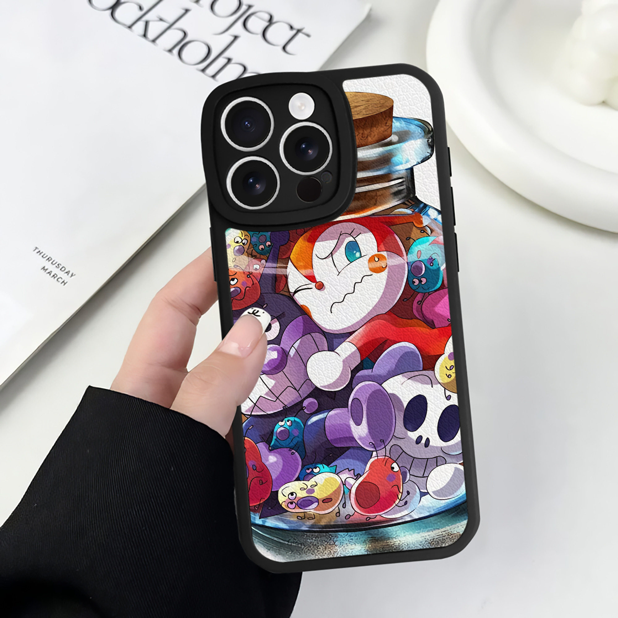 （画像用） アンパンマン Anpanman 【iPhone 16シリーズ対応】シリコンスマホケース（レザー調） 材質：シリコン